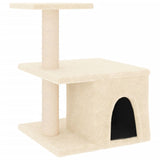 Vidaxl cat furniture with sisal scratching posts 48 cm cream -colored