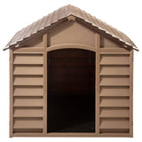 Vidaxxl Hundehütte 86x84x82 cm Polypropylen braun