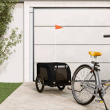 Vidaxl Dog Bike Trailer Oxford Fabric i żelaza czarna