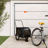 Vidaxl Dog Bike Trailer Oxford Fabric und Eisenschwarz