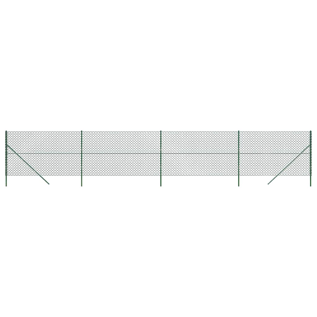 Vidaxxl Maschendrahtzaun 2,2x10 m grün