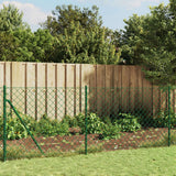 Vidaxx-Gitterzaun mit Flansch 1,1x10 m grün