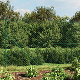 VidaXL-Gitterzaun mit Flansch 1,8x10 m grün