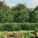 VidaXL-Gitterzaun mit Flansch 1,8x10 m grün