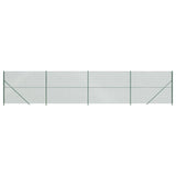 VidaXL-Gitterzaun mit Flansch 2x10 m grün