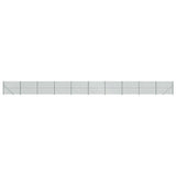 VidaXL Gitterzaun mit Flansch 1,8x25 m grün