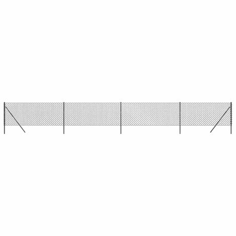 Vidaxl-Gitterzaun 1x10 m Anthrazit