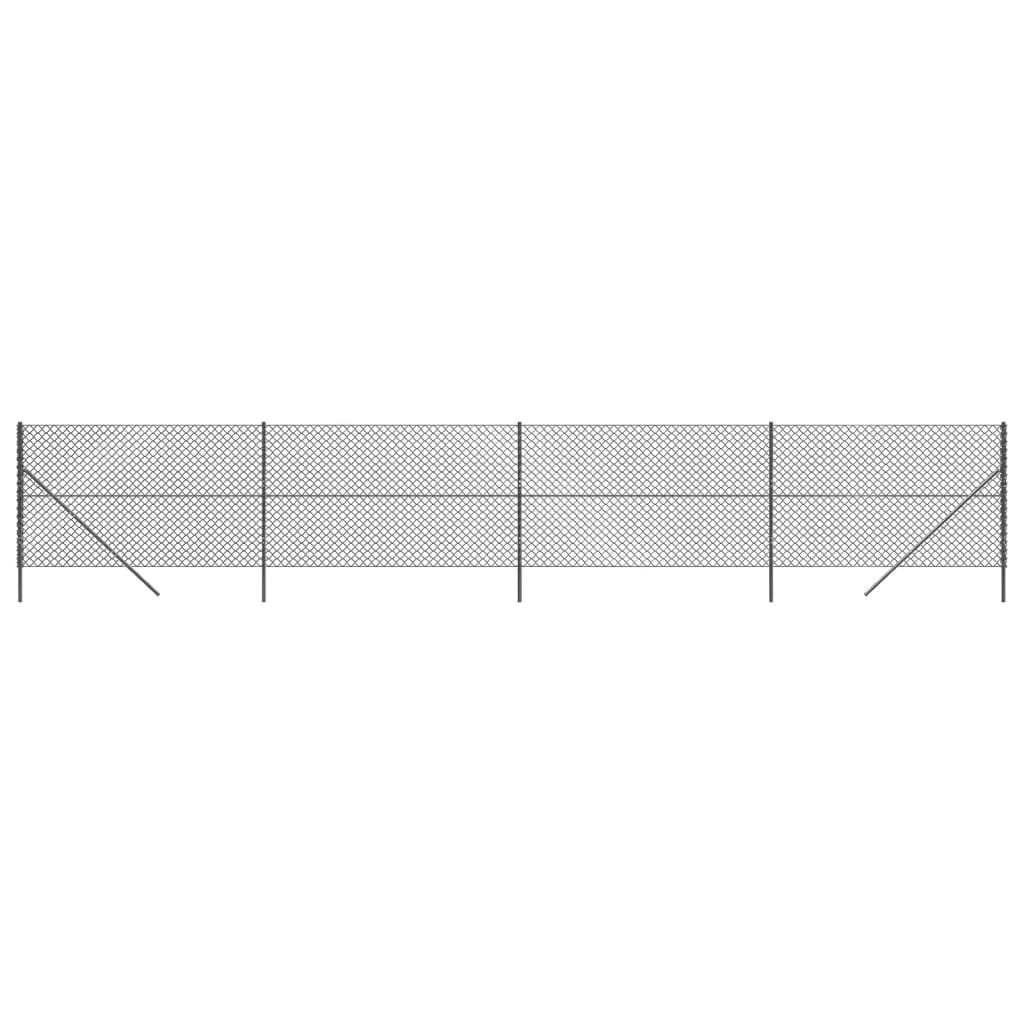 Vidaxxl Gitterzaun 1,4x10 m Anthrazit
