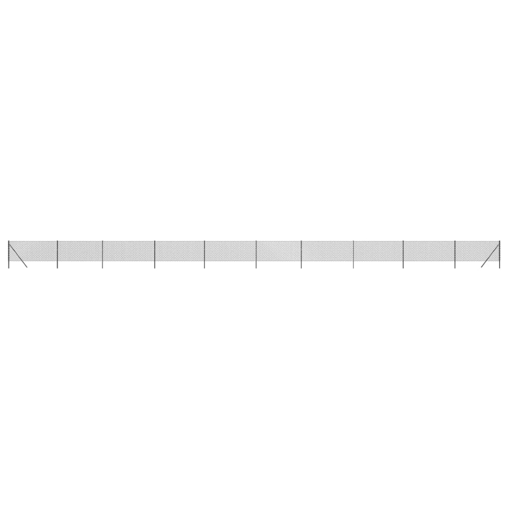 Vidaxxl Gitterzaun 1,1x25 m Anthrazit