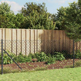Vidaxl-Gitterzaun mit Flansch 0,8x10 m Anthrazit