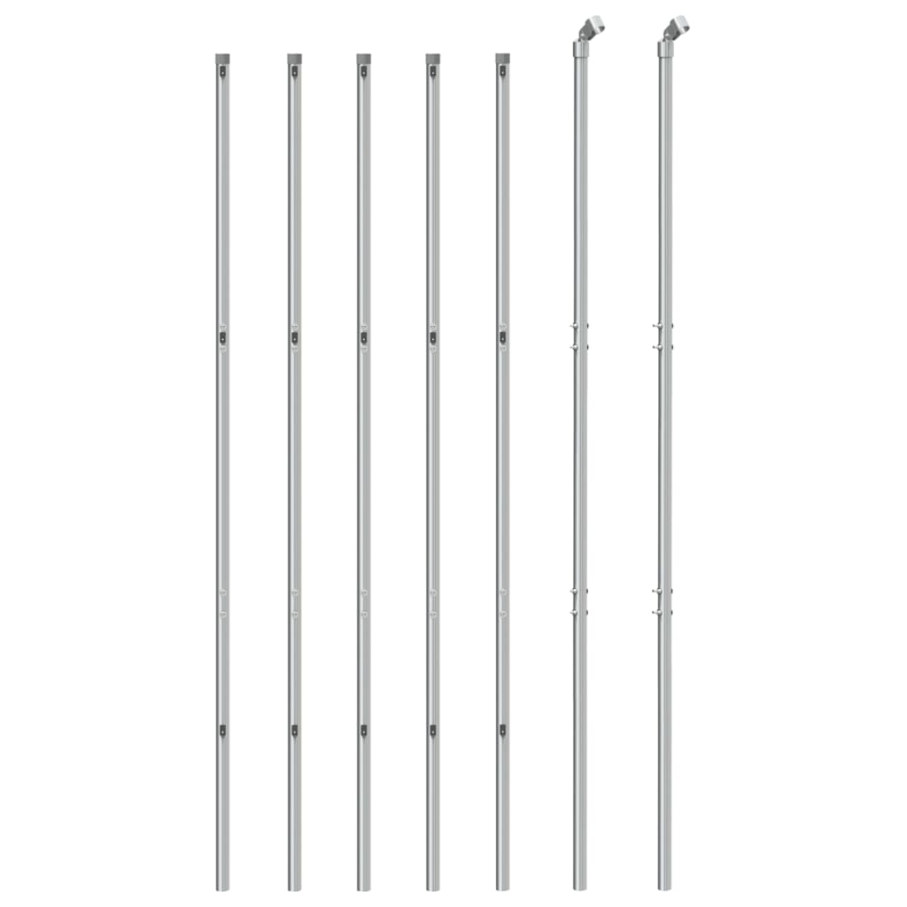 VidaXL Maschendrahtzaun 1,6x10 m silberfarben