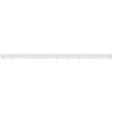 VidaXL Maschendrahtzaun 0,8x25 m silberfarben