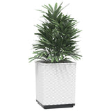 Vidaxl plantenbakken 4 st 30x30x37 cm polypropeen wit