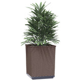 Vidaxl plantenbakken 4 st 30x30x37 cm polypropeen bruin