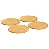 Vidaxl -Pizza -Platten 4 Stcs Ø32x1,5 cm Bambus