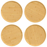 Vidaxl Pizza Plates 4 PCS Ø32X1,5 cm bambus