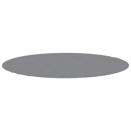 Vidaxl zwembadgrondzeil ø396 cm polyester geotextiel lichtgrijs