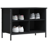 Vidaxl Cabinet da scarpe 69x35x50 cm Proprieted Black