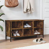 Vidaxx Schuhschrank 100x35x50 cm verarbeitetes Holz, geräucherte Eiche