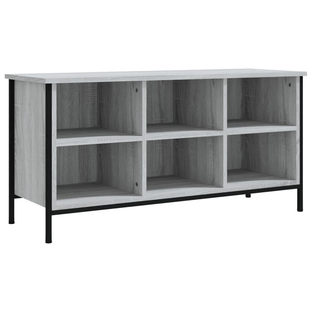 Vidaxx Schuhschrank 100x35x50 cm, Holzwerkstoff, Farbe Sonoma-Eiche grau