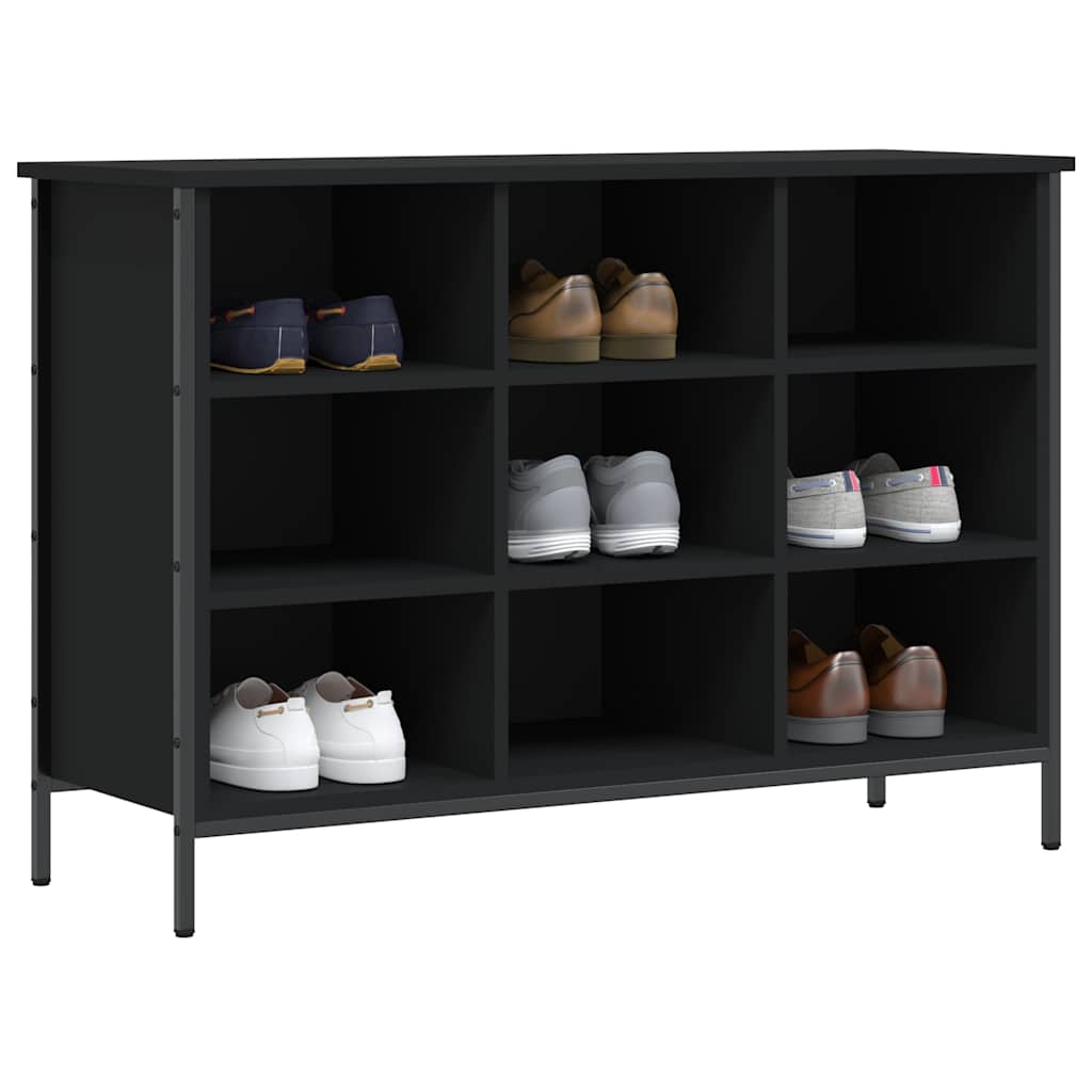 Vidaxx Schuhschrank 100x35x70 cm lackiertes Holz schwarz