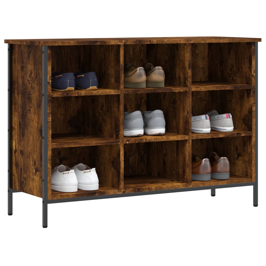 Vidaxl Shoe Cabinet 100x35x70 cm Vlastní dřevo uzené dubové barvy