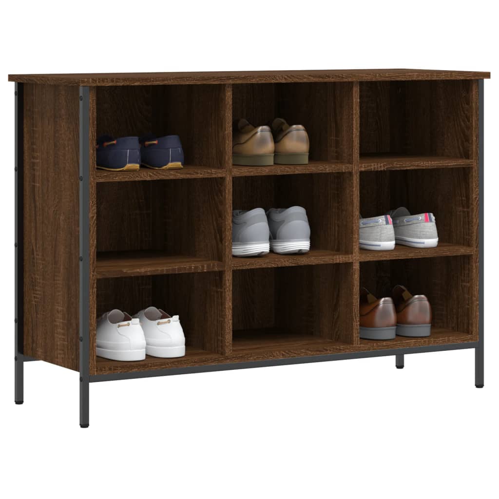 Vidaxx Schuhschrank 100 x 35 x 70 cm, fertige Holzfarbe, braune Eiche
