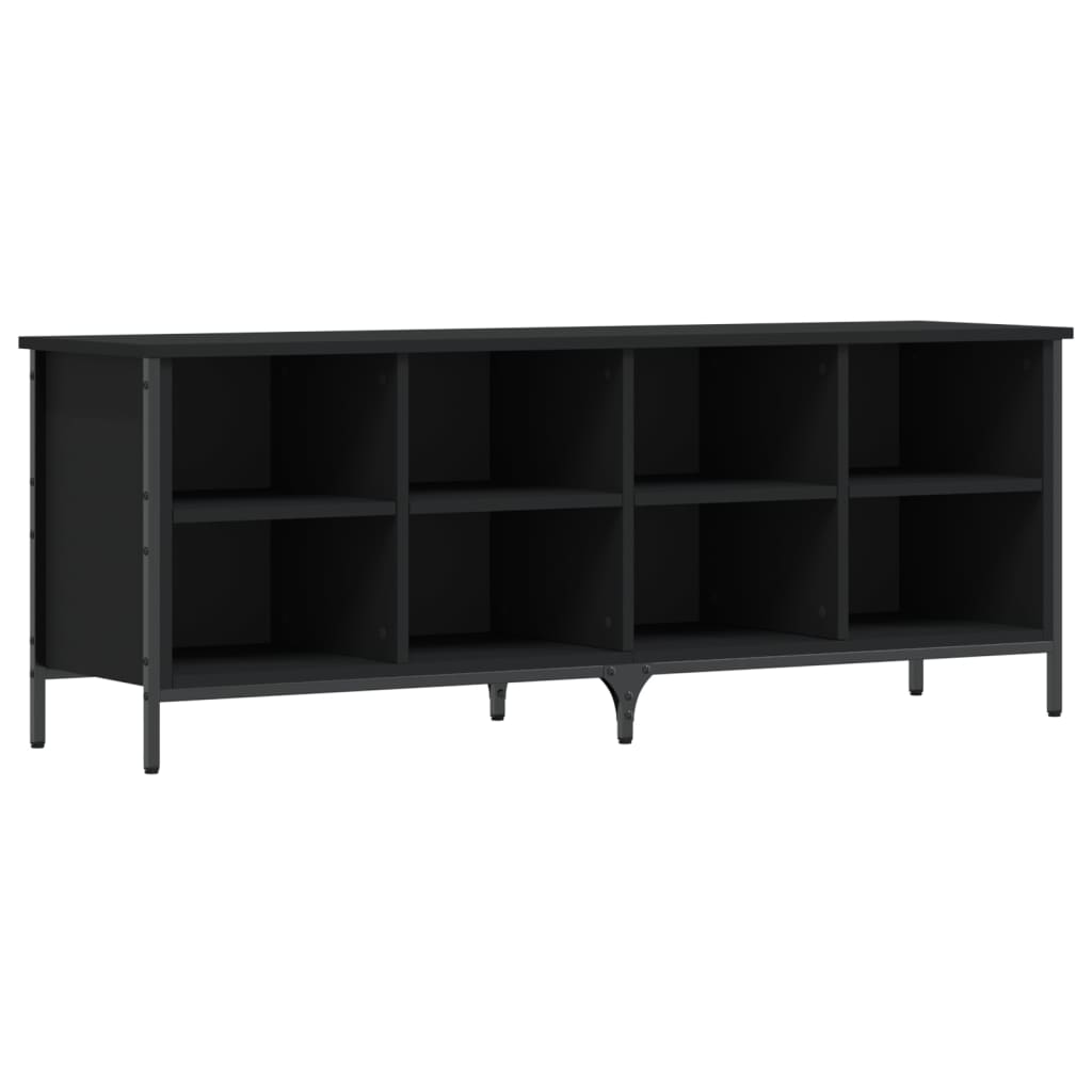 VidaXL Shoe cabinet 131x35x50 cm Properted Wood Black