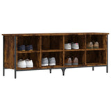 Vidaxl Shoe cabinet 131x35x50 cm Properted Wood Smoked Oak colored