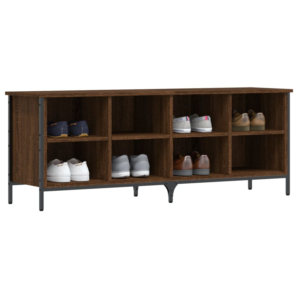 VidaXL shoe cabinet 131x35x50 cm Cut wood brown oak color