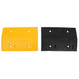 VidaXL Bodenschwellen 2 Stück 97x32,5x4 cm Gummi gelb und schwarz