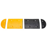 Vidaxl speed threshold 226x32.5x4 cm rubber yellow and black