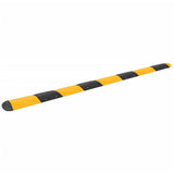 VidaXL Verkeersdrempel 420x32,5x4 cm rubber geel en zwart