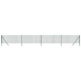 Vidaxl Mesh Mesh FET 1.1x10 M de acero galvanizado verde