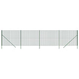 Vidaxl Mesh Mesh FET 1.4x10 M de acero galvanizado verde