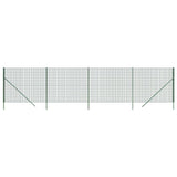 Vidaxxl Maschendrahtzaun 1,6x10 m verzinkter Stahl grün