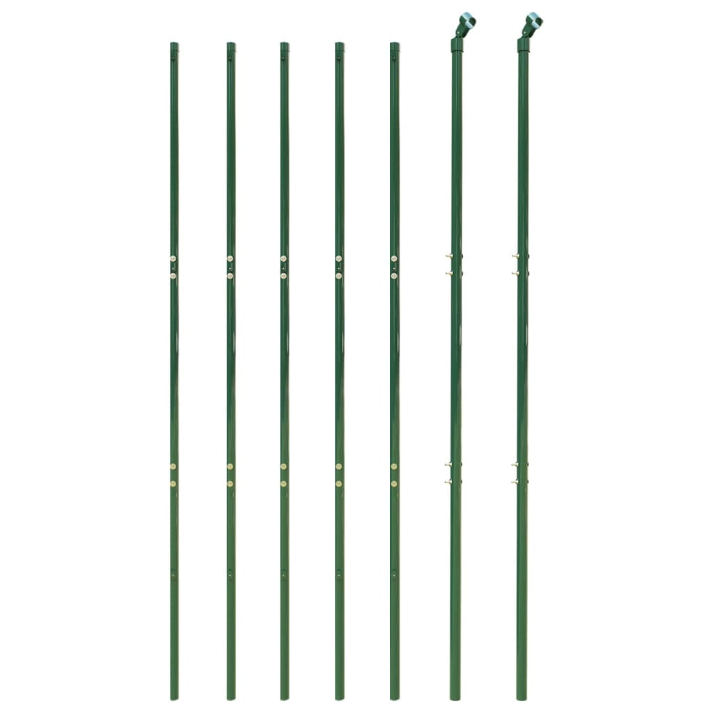 Vidaxl Mesh Mesh FET 1.8x10 M de acero galvanizado verde