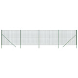 Vidaxxl Maschendrahtzaun 2x10 m verzinkter Stahl grün