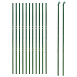 Vidaxl Mesh Mesh FET 1.4x25 M M M de acero galvanizado verde