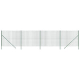 Vidaxl Mesh Mesh FET 1.6x10 M de acero galvanizado verde