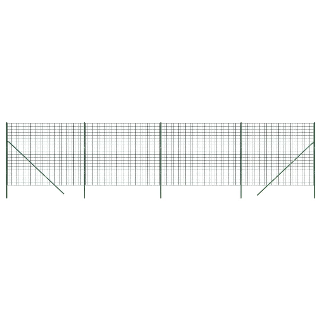 Vidaxl Wire Mesh Fet 1,8x10 M Galvaniseret stålgrøn