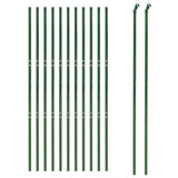 Vidaxl Mesh Mesh FET 2x25 M Galvanizado de acero verde