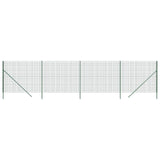 Vidaxl Mesh Mesh FET 1.6x10 M de acero galvanizado verde