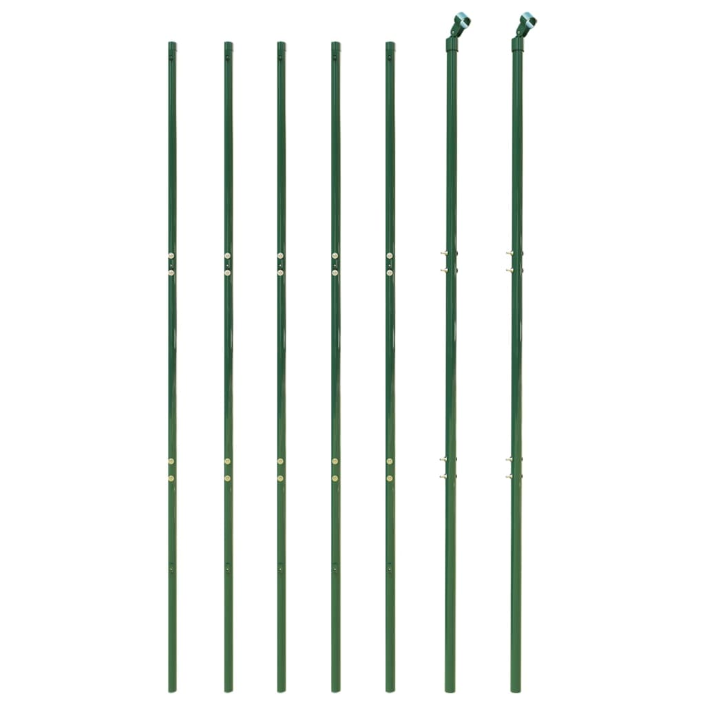 Vidaxl Mesh Mesh FET 1.6x10 M de acero galvanizado verde