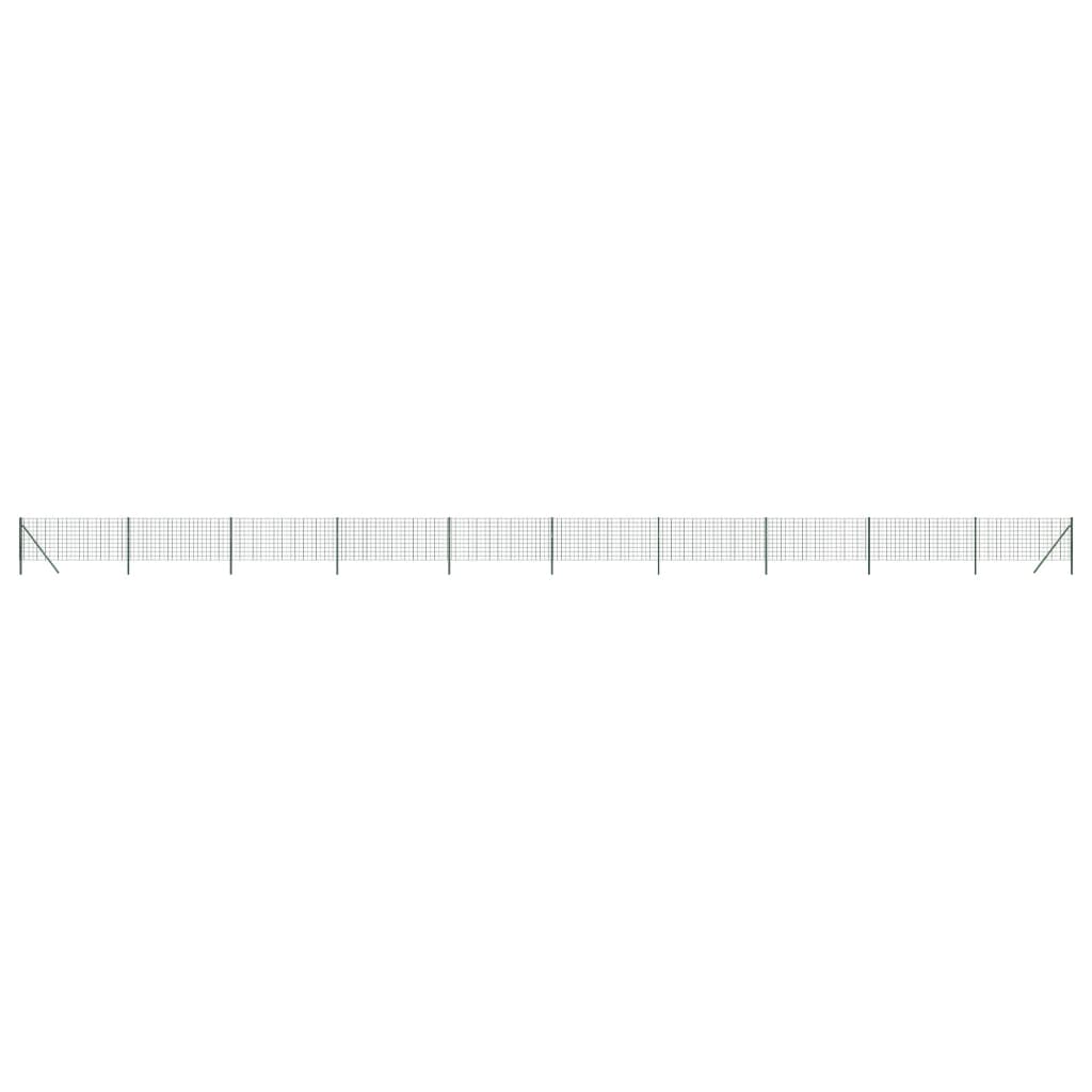 Vidaxl Wire Mesh Fet 0,8x25 M Galvaniserat stålgrönt