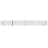 Vidaxl draadgaashek met grondankers 1,1x10 m groen