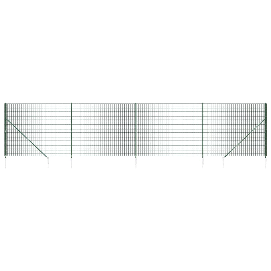 Vidaxl Drot Mesh fet mat Buedem Anker 1.6x10 M Gréng