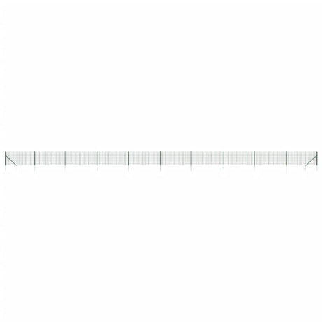 VidaXL Maschendrahtzaun mit Erdankern 0,8x25 m Grün