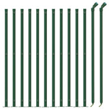 Fence a maglie di filo Vidaxl con Flens 1x25 m verde