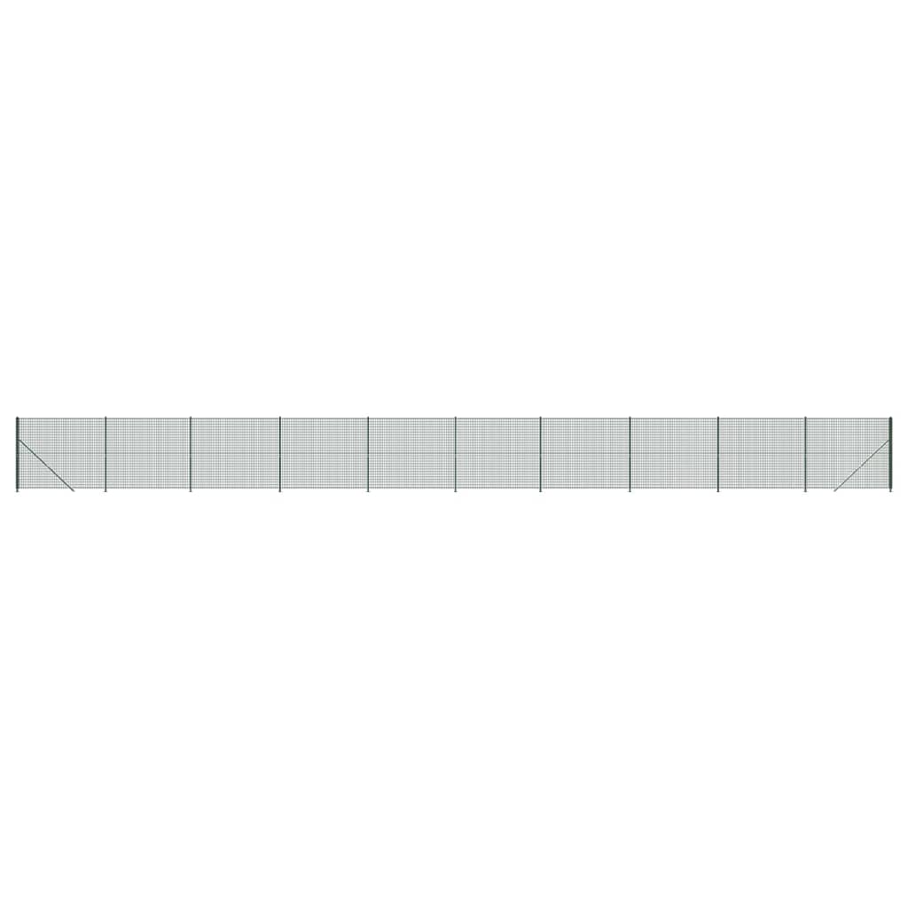 Vidaxl Drot Mesh Fet mat Flange 2.2x25 m Gréng